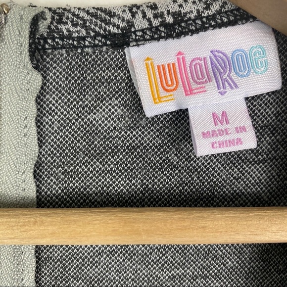 LuLaRoe | Amelia Gray and Black Aztec Print Dress - Picture 5 of 6